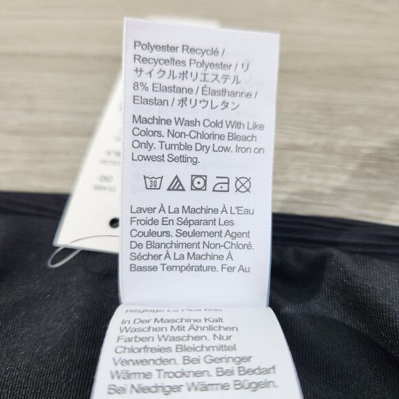 J. Crew Black Ribbed High Rise Swim Bottom Style BE808 New With Tags Women's S - Picture 11 of 16